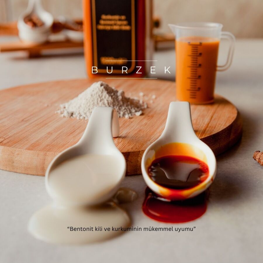 BURZEK - Ergänzungsfuttermittel mit Curcumin und Bentonit-Ton - 500 ml - 2