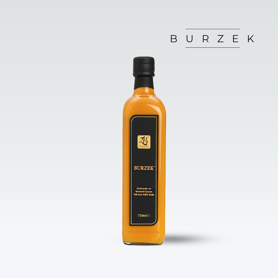 BURZEK - Kurkumin ve Bentonit Kili İçeren Takviye Edici Gıda 750 ml - ZB HEALTHY LIFE 