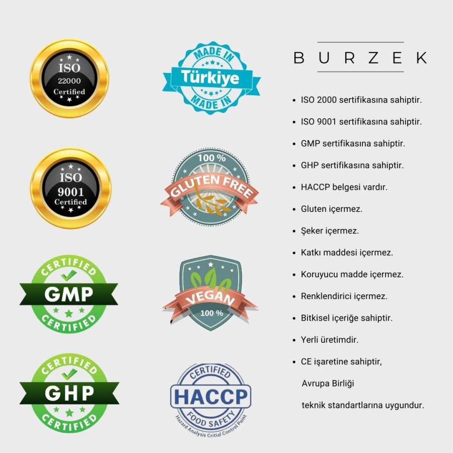 BURZEK - Kurkumin ve Bentonit Kili İçeren Takviye Edici Gıda 750 ml - 2