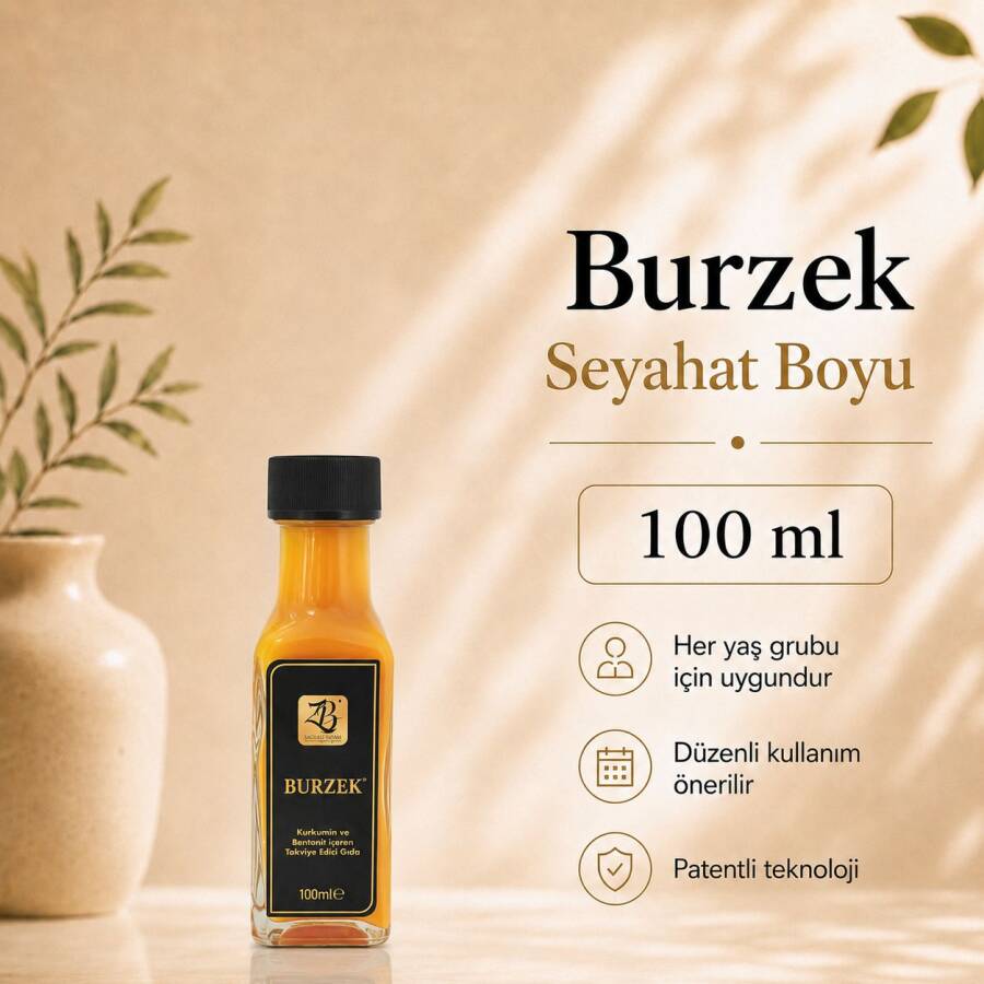 BURZEK - Voedingssupplement met curcumine en bentonietklei - 100 ml - ZB SAĞLIKLI YAŞAM