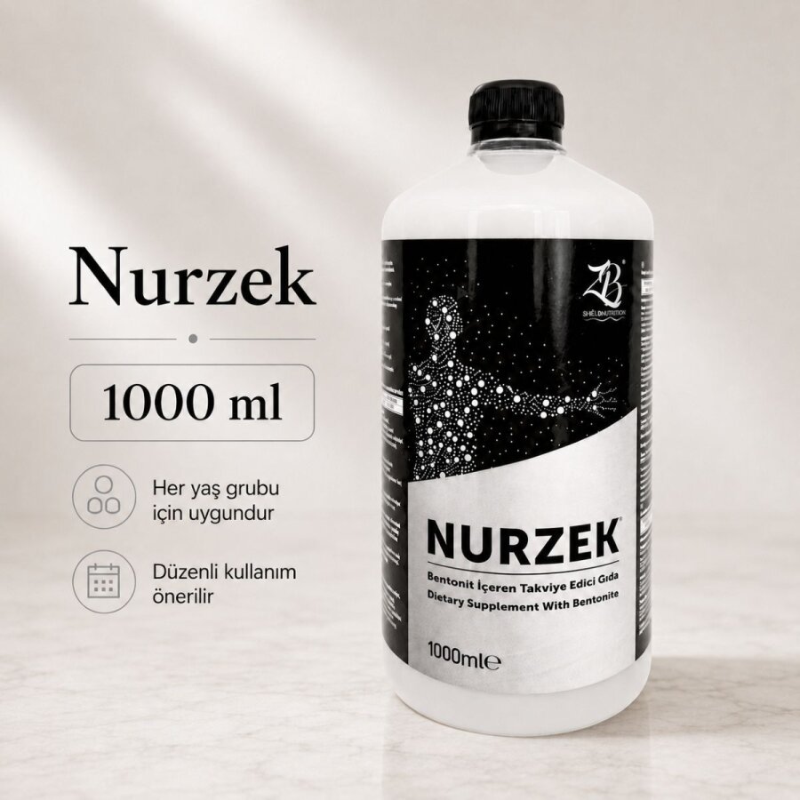 NURZEK - Food Supplement Containing Bentonite Clay 1000 ml - 1